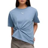 PUMA ESS Relaxed T-shirt voor Dames, Blauw, Maat XXS