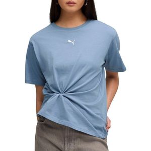 PUMA ESS Relaxed T-shirt voor Dames, Blauw, Maat XXS