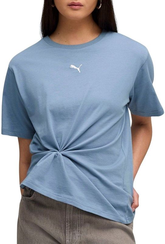 PUMA ESS Relaxed T-shirt voor Dames, Blauw, Maat XXS