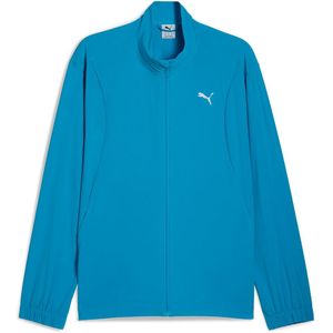 Puma - Velocity Woven Jas - Blauw - 88% Gerecycled Polyester, 12% Elastaan