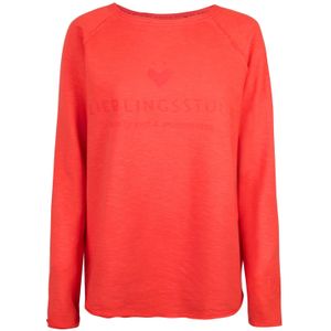 Longsleeve - Logoprint - Jersey - Zwart