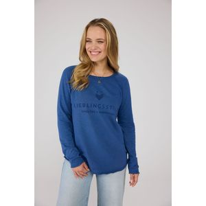 LIEBLINGSSTÜCK - Shirt 'Cathrina' - Blauw - Lange Mouwen - Losse Pasvorm