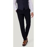 Stoffen broek met bandplooien, model 'Ryan'