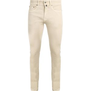 Pierre Cardin - 5-Pocket Jeans Lyon Tapered - Beige - Katoen, Polyester, Stretch, Viscose