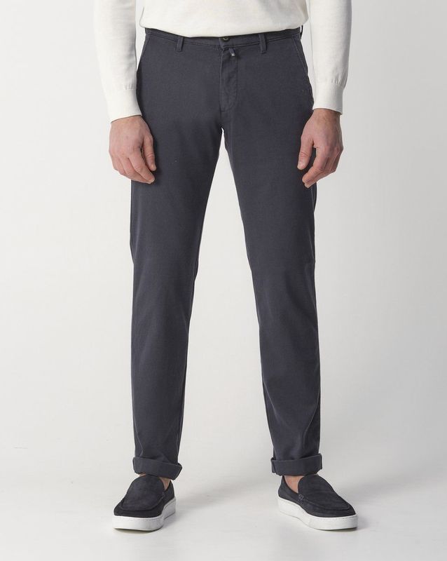 Pierre Cardin - Pantalon - Lichtblauw - Katoen - Normale Fit