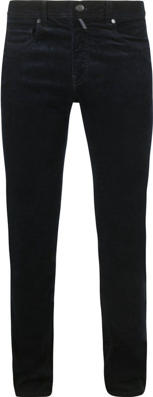 Pierre Cardin - Lyon - Corduroy Broek - Donkerblauw - Five-pocket