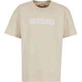 Urban Classics - UC Cursive Bold Logo Heavy Oversized Heren T-shirt - Beige