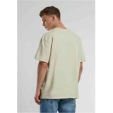 Urban Classics - UC Cursive Bold Logo Heavy Oversized Heren T-shirt - Beige