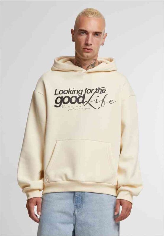 Mister Tee Upscale - For The Good Fluffy Hoodie/trui - Beige