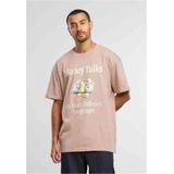 Mister Tee Upscale - Money Talks Oversize Heren T-shirt - Roze