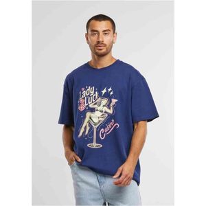 Mister Tee Upscale - Lady Luck Oversize Heren T-shirt - Donkerblauw