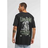 Mister Tee Upscale - Live Bold Oversize Heren T-shirt - Zwart