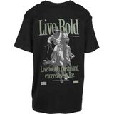 Mister Tee Upscale - Live Bold Oversize Heren T-shirt - Zwart