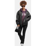 Miss Tee Sweatshirt 'New York'  aubergine / wit