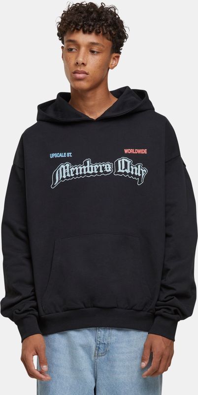 Mister Tee Only Members Oversize Hoody, zwart, XS Grote maten