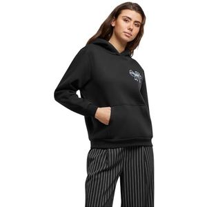 Miss Tee - Good Vibes Bow Fluffy Hoody - Zwart - Dames