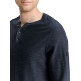 Tom Tailor - Ronde Hals Trui - Heren - Blauw - 100% Katoen