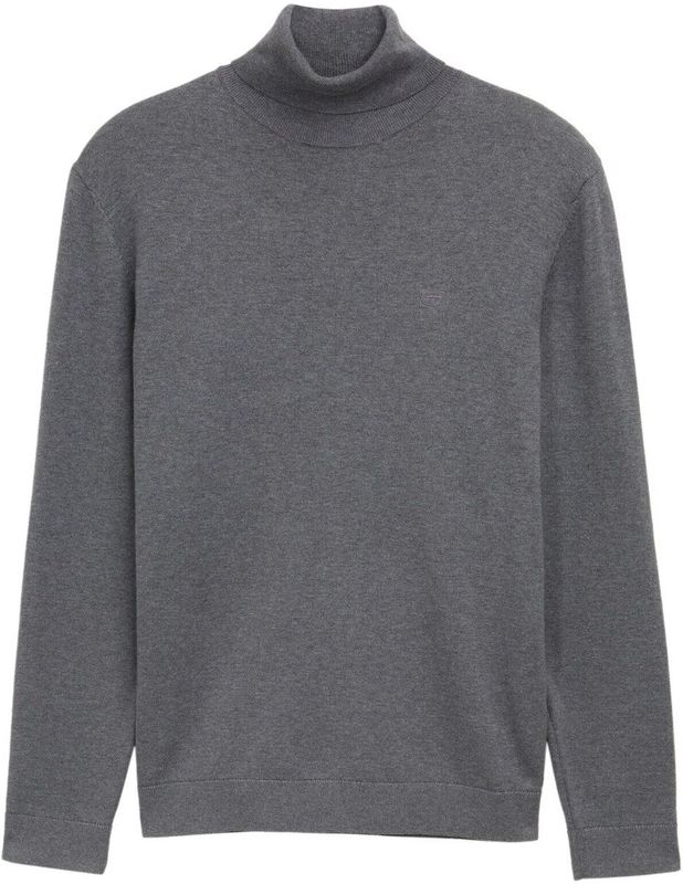 Tom Tailor - Coltrui - Effen - Regular Fit - Puur Katoen - Lange Mouwen