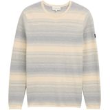 TOM TAILOR - Trui - Crème / Grijs - Gebreide Truien