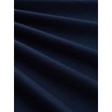 TOM TAILOR - Shirt - Blauw/Wit - Normale Pasvorm - Kwartmouw