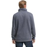 TOM TAILOR - Sweatshirt - Grijs - Losse Pasvorm - Opstaande Kraag