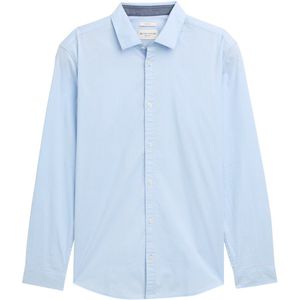 Tom Tailor - Overhemd - Light metal blue - Lange Mouwen - Met Elastaan