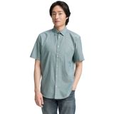 TOM TAILOR - Overhemd - Riet - Regular Fit - Katoen - Kwartmouw