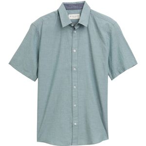 TOM TAILOR - Overhemd - Riet - Regular Fit - Katoen - Kwartmouw