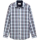 TOM TAILOR - Overhemd - Donkerblauw Rood Zwart Wit - Geruit - Lange Mouw