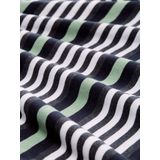 Navy Multicolor Melange Stripe - Bikini - 85% Katoen - Modieus