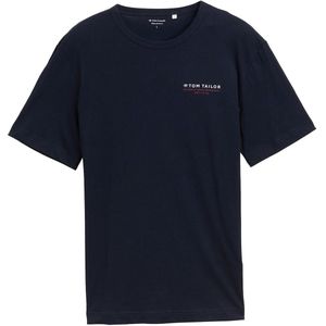 TOM TAILOR - Shirt - Navy - Bordeaux - Wit