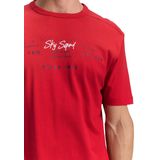 TOM TAILOR - Shirt - Nachtblauw - Kwartmouw - Ronde Hals