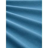 TOM TAILOR - Shirt - Blauw - Jersey - Ronde Hals - Kwartmouw