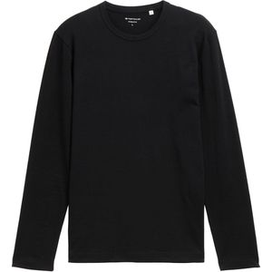 TOM TAILOR - Shirt - Zwart - Lange Mouw - Slanke Pasvorm