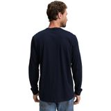 Tom Tailor - Shirt - Sky captain blue - Lange Mouwen - Met Geborduurd Logo