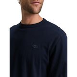 Tom Tailor - Shirt - Sky captain blue - Lange Mouwen - Met Geborduurd Logo