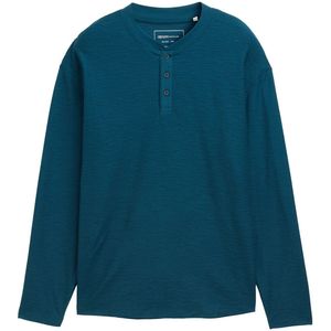 Tom Tailor - Denim Shirt - Deep Pond Green - Lange Mouwen - Met Knoopsluiting
