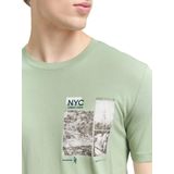 TOM TAILOR DENIM - Shirt - Navy - Lichtgrijs - Donkergrijs - Mintgroen