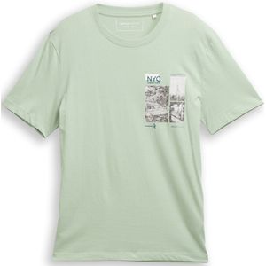 TOM TAILOR DENIM - Shirt - Navy - Lichtgrijs - Donkergrijs - Mintgroen