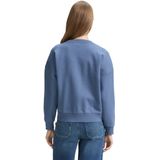TOM TAILOR - Loose Fit Sweatshirt - Dusty Denim Blue - Dames