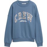 TOM TAILOR - Loose Fit Sweatshirt - Dusty Denim Blue - Dames