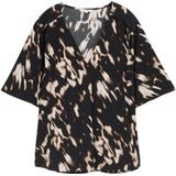 TOM TAILOR - Blouse - Beige Gemêleerd - Blouseshirt