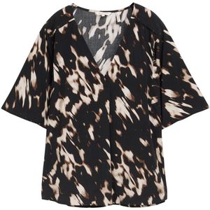 TOM TAILOR - Blouse - Beige Gemêleerd - Blouseshirt