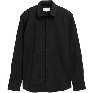 TOM TAILOR DENIM - Overhemd - Zwart - Regular Fit - Lange Mouw