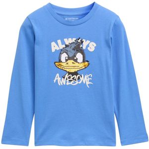 Tom Tailor - Shirt - Lange Mouwen - Omkeerbare Pailletten