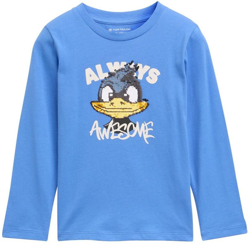 Tom Tailor - Shirt - Lange Mouwen - Omkeerbare Pailletten