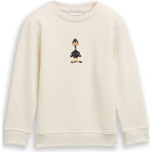 Tom Tailor - Sweater - Greyish White - Korte Mouwen