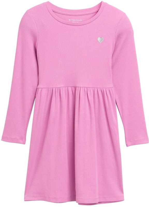 TOM TAILOR - Jurk - Pink - Jersey - Korte Lengte - Normale Pasvorm