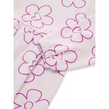 TOM TAILOR - Jurk - Lila - Sweatstof - Bloemenprint - Korte Lengte - Losse Pasvorm