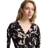 Tom Tailor - Wikkeljurk - Blurry Animal Design - Met Patroon
